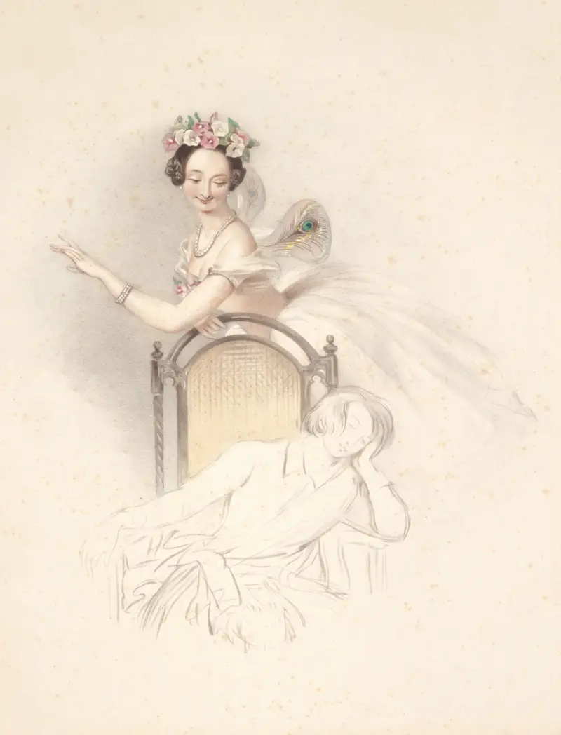 La sylphide, Souvenir d’adieu, Marie Taglioni, 1845 av Alfred Edward Chalon