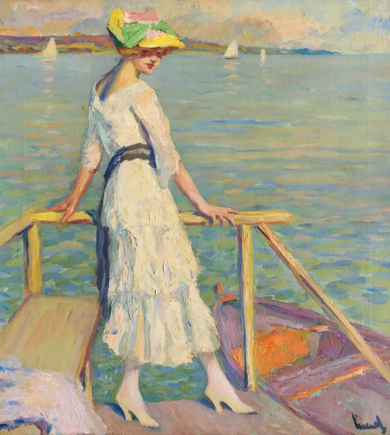 Wieczór nad jeziorem, Edward Cucuel