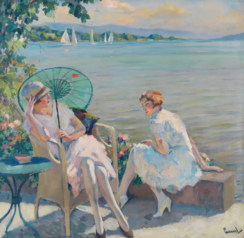 Sommareftermiddag vid sjön av Edward Cucuel