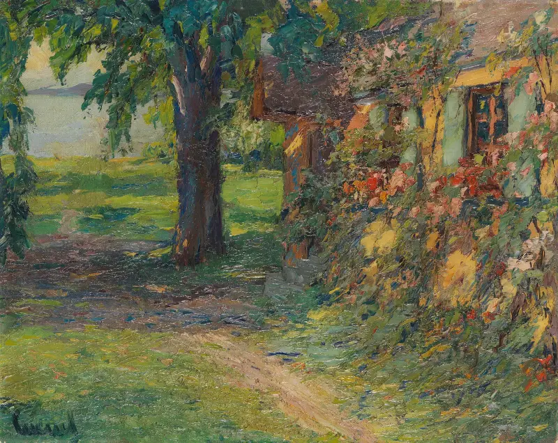 Konstnärens hus vid Starnbergsjön av Edward Cucuel