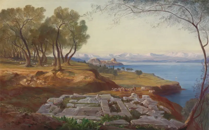 Korfu z Ascension 2, Edward Lear