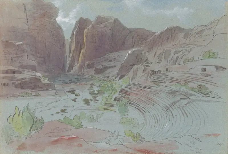 Petra, 14 kwietnia 1858, Edward Lear