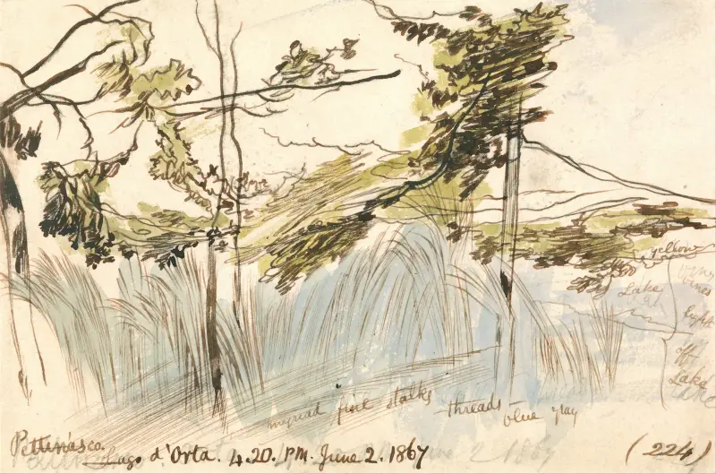 Pettenasco, Lago d’Orta, 4–20 Uhr, 2. Juni 1867 von Edward Lear
