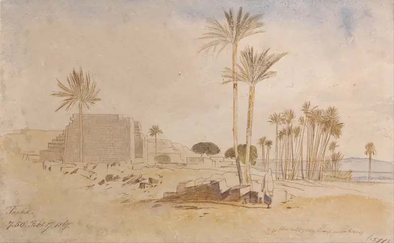 Tapha, 7:50 på morgonen, den 17 februari 1867 av Edward Lear