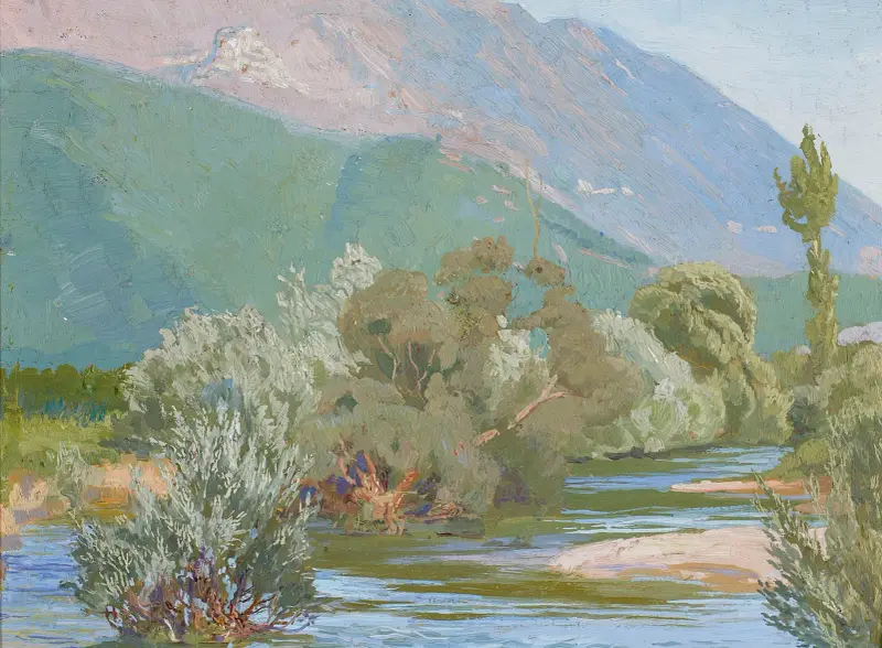 Der Aniene-Fluss von Edward Okuń