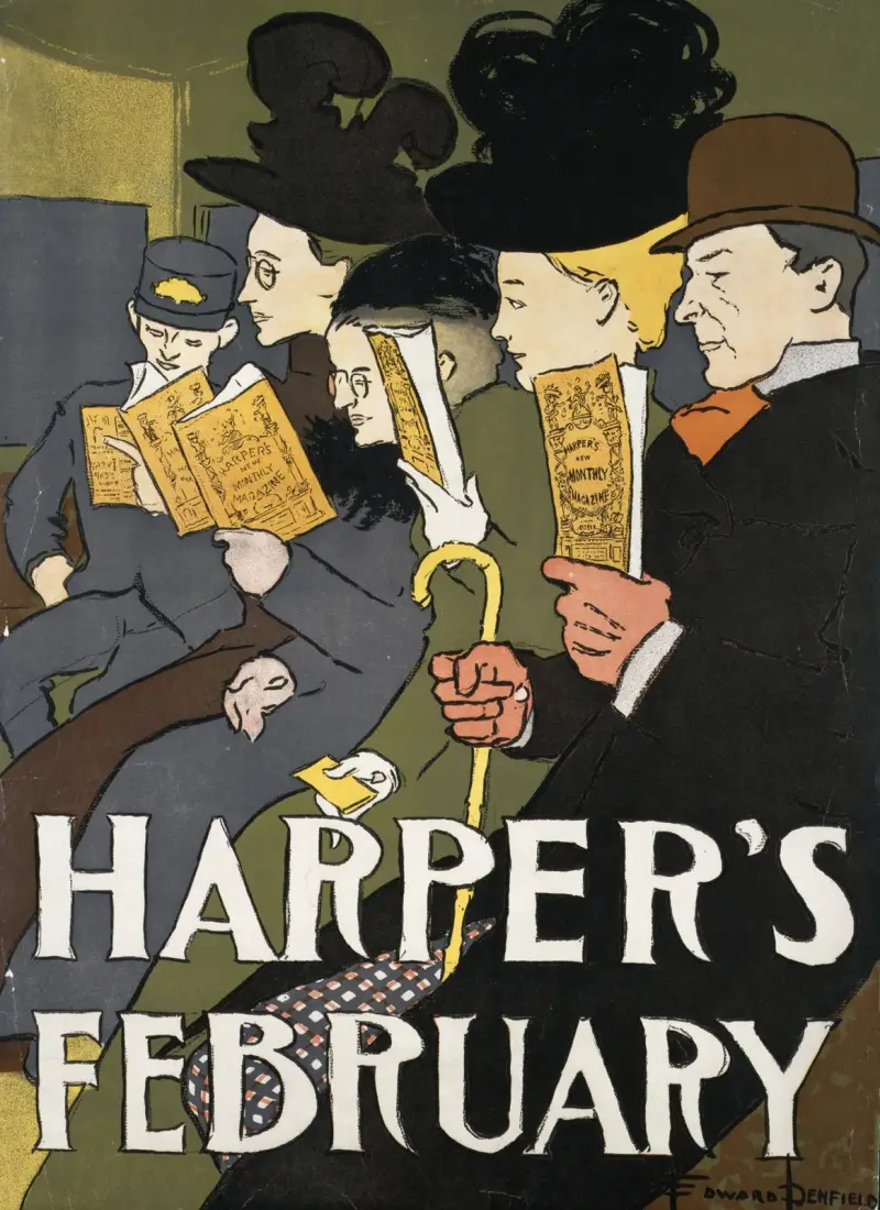 Harper’s February, 1897, Edward Penfield