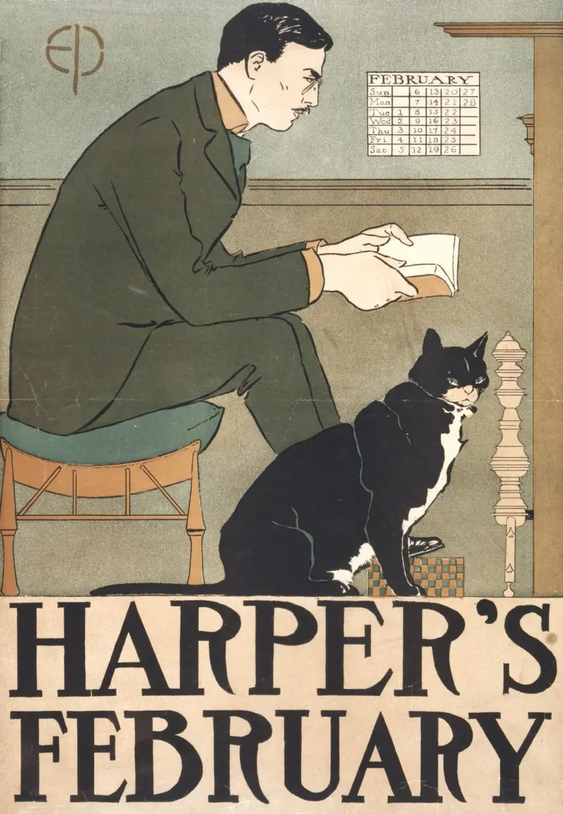 Harper’s February, 1898 av Edward Penfield