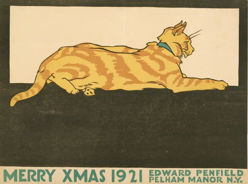 Merry Xmas, 1921, Edward Penfield