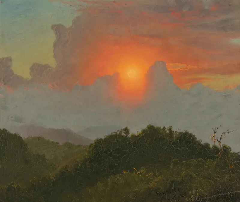 Zatažená obloha, Frederic Edwin Church