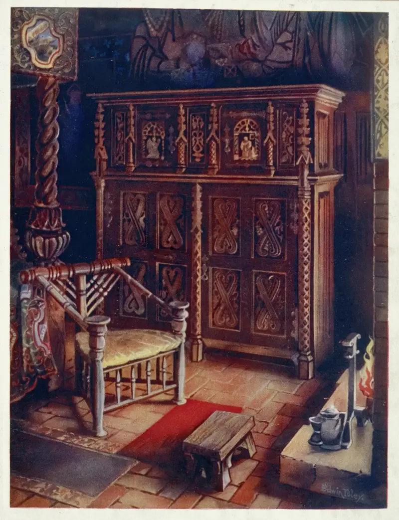 Das „Königszimmer“, Oxburgh Hall, Norfolk von Edwin Foley