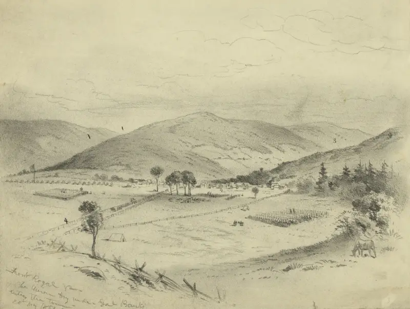 Front Royal, Virginia – Die Unionsarmee unter Banks zieht in die Stadt ein von Edwin Forbes
