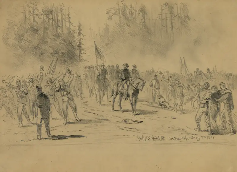 Gen. U.S. Grant v Wilderness, Edwin Forbes