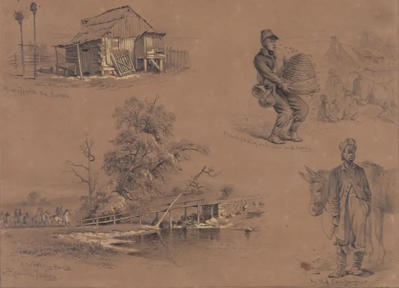 Uciekł z Jankesami, Edwin Forbes