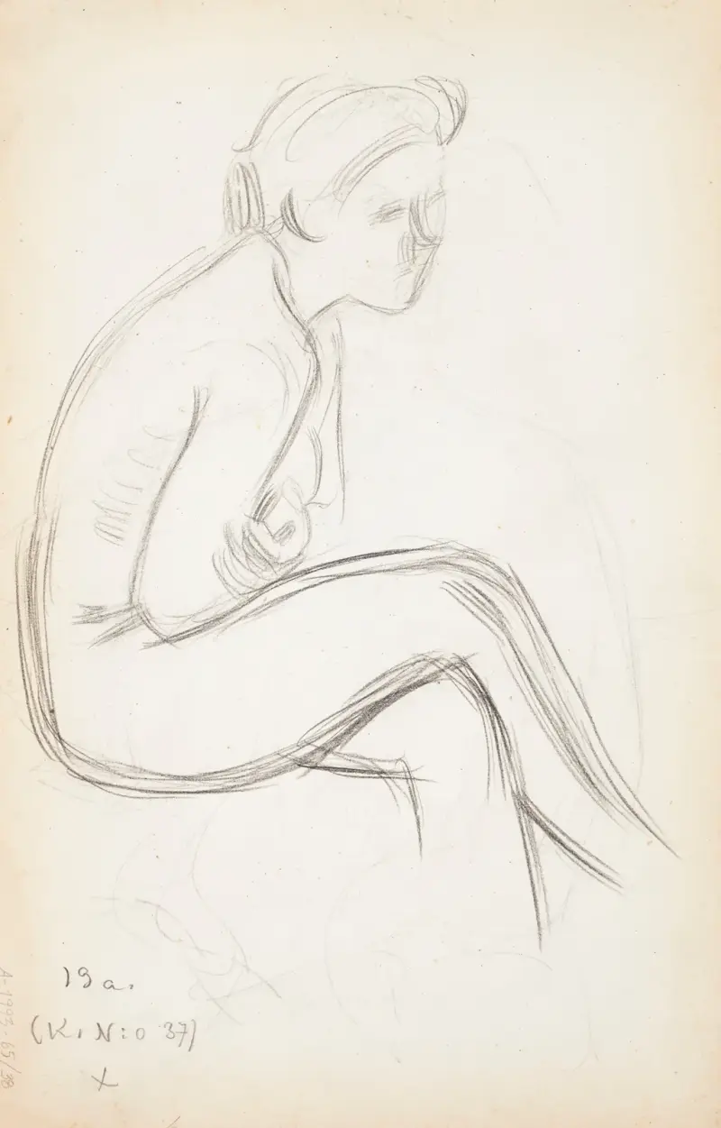 Akt model. Prawdopodobnie 1909, Eero Järnefelt