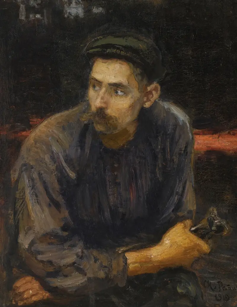 Portret robotnika, Ilya Efimovich Repin