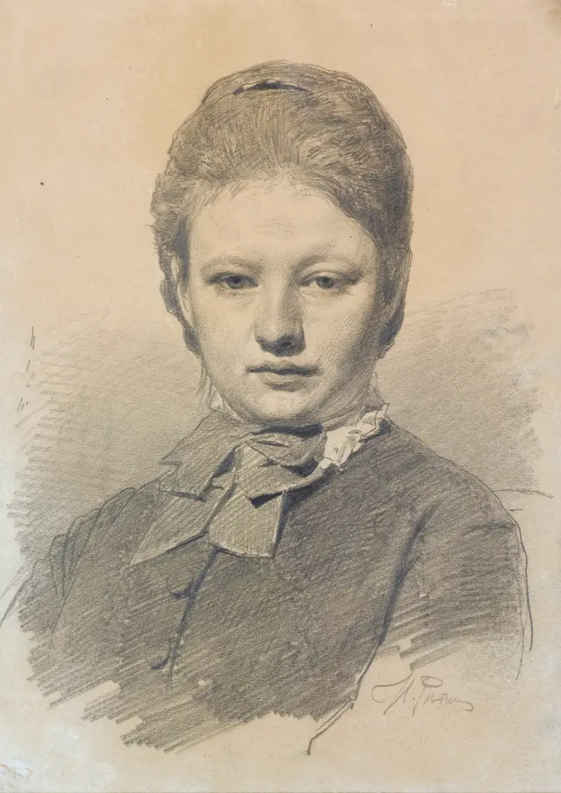 Portrait Of Sofia Repina av Ilya Efimovich Repin