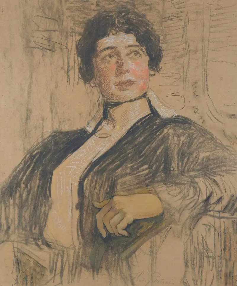 Porträt von Veronika Abegg-Werefkin von Ilya Efimovich Repin