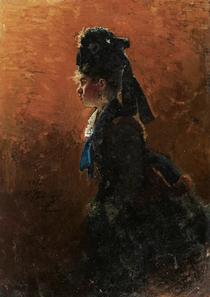 Study For A Parisian Cafe av Ilya Efimovich Repin
