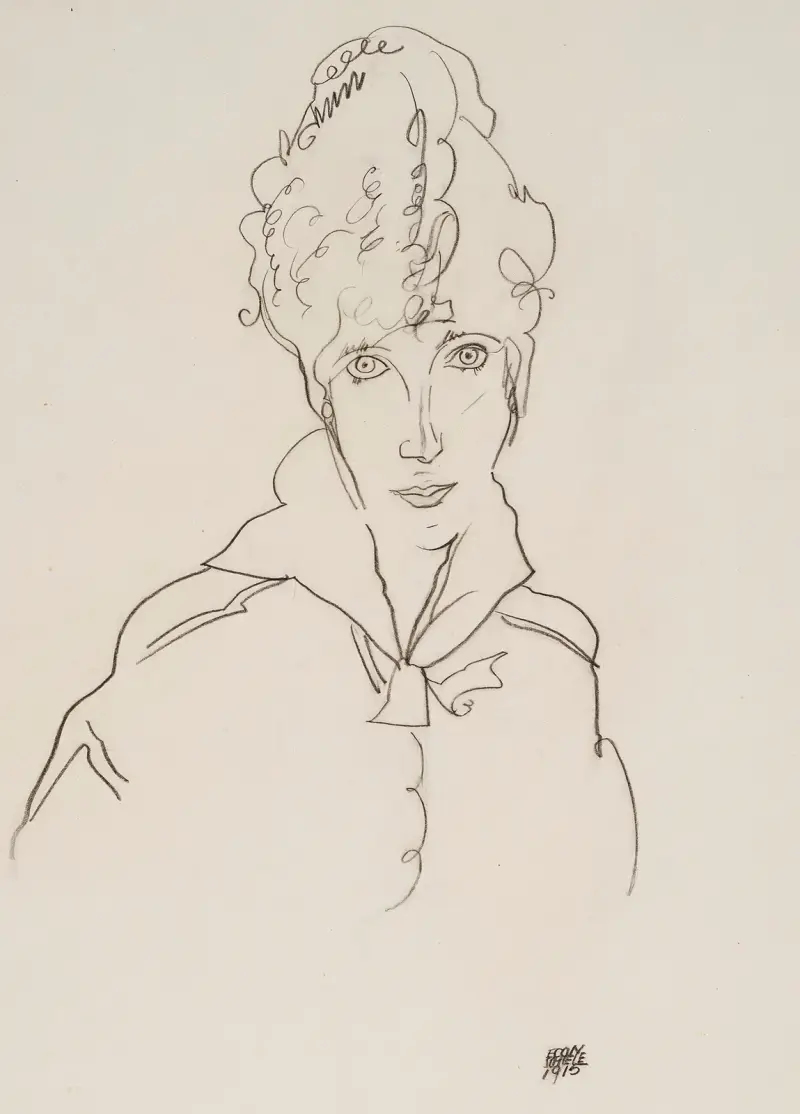 Bildnis Edith Schiele av Egon Schiele
