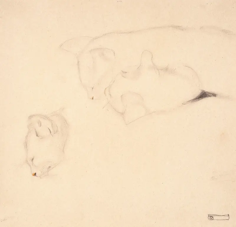 Kočky. Studie, Egon Schiele