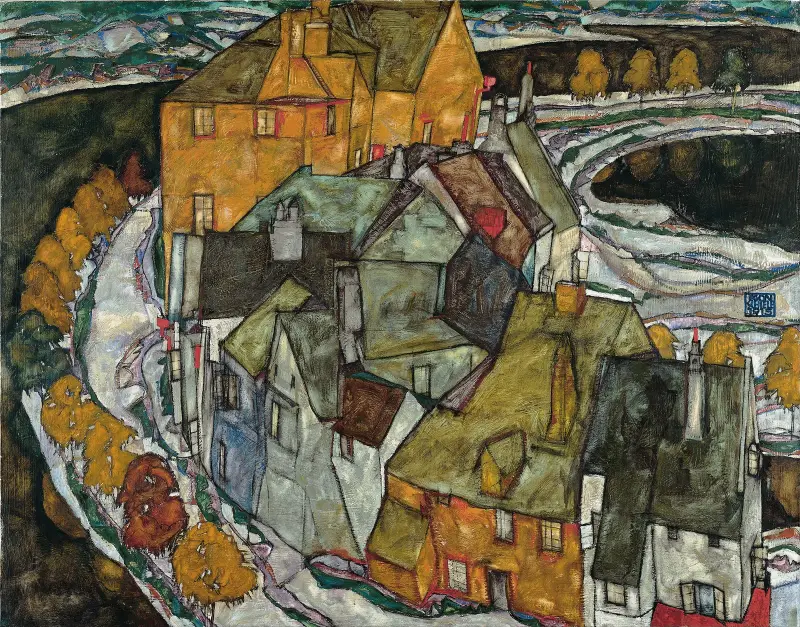 Häuserbogen II von Egon Schiele