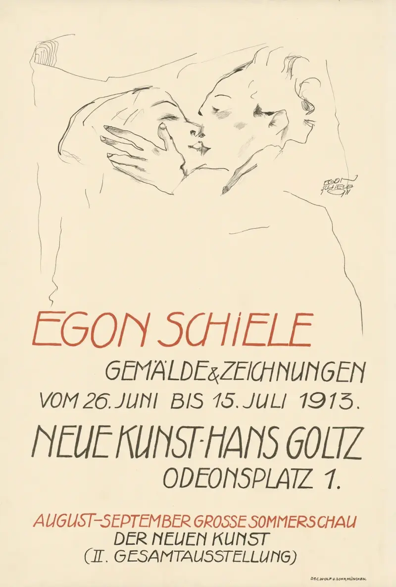 Egon Schiele: obrazy i rysunki – Neue Kunst Hans Goltz, Egon Schiele