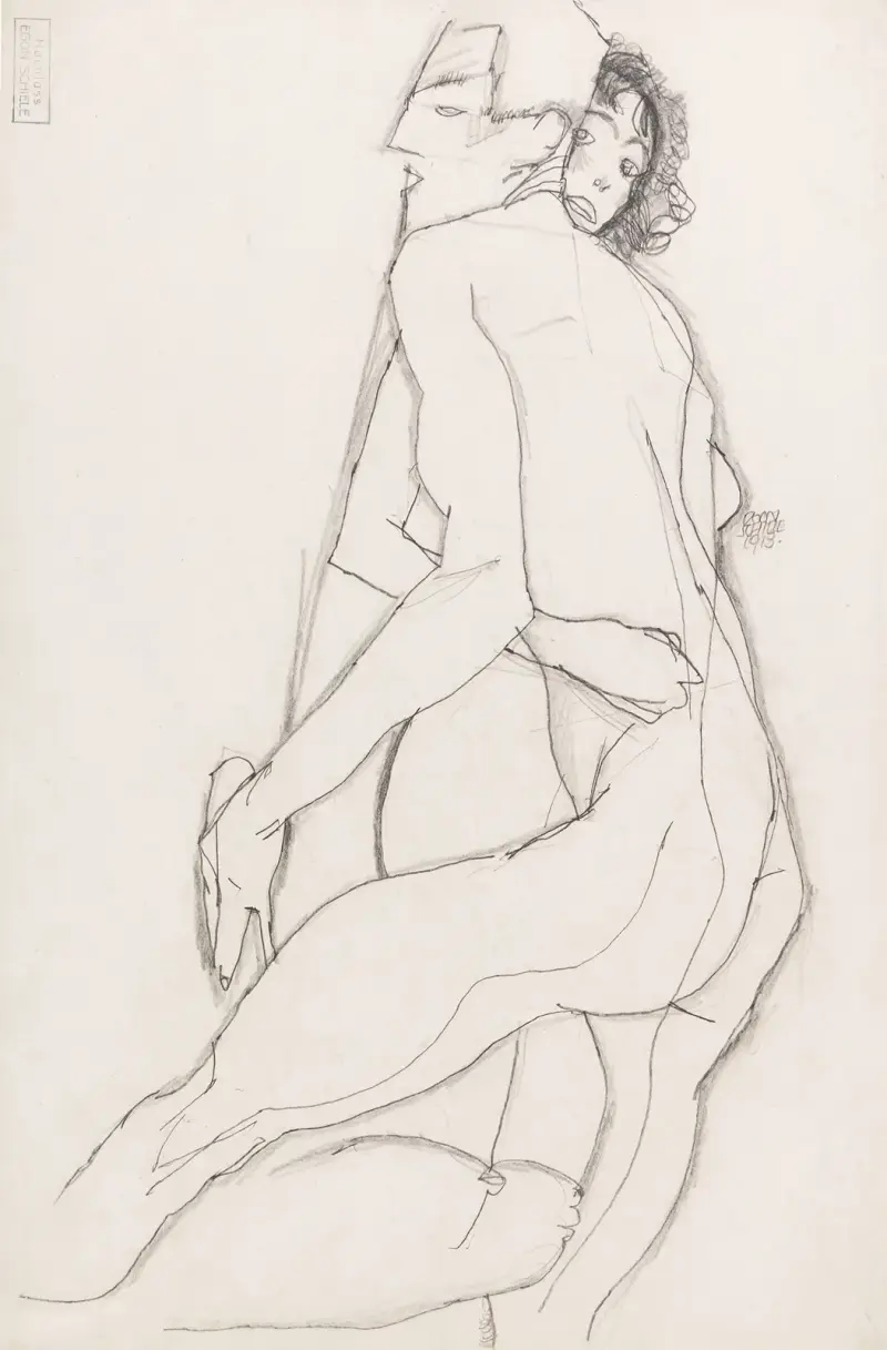 Liebespaar von Egon Schiele