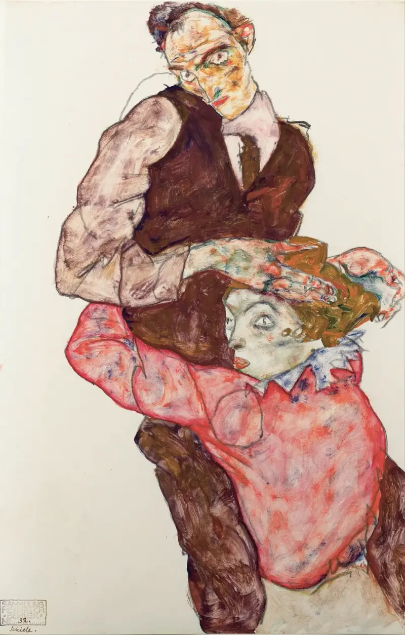 Lovers av Egon Schiele