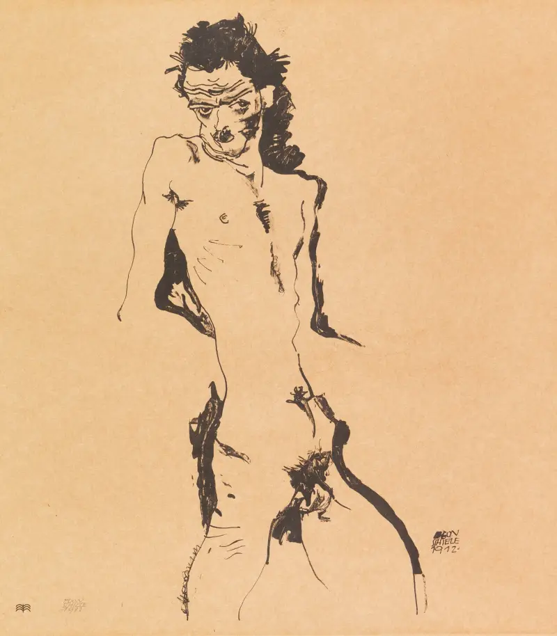 Männlicher Akt, 1912 – nr 2 av Egon Schiele