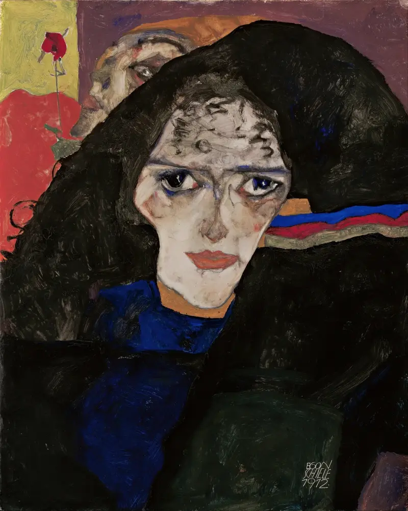Mourning Woman av Egon Schiele