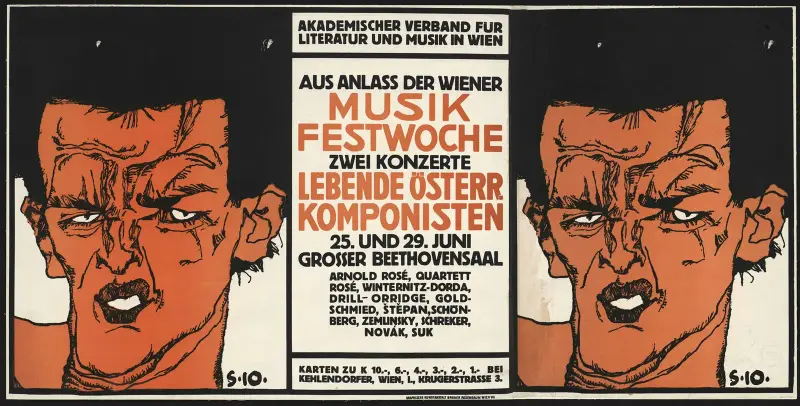 Musikfestwoche. Zwei Konzerte; Lebende Österreichische Komponisten av Egon Schiele