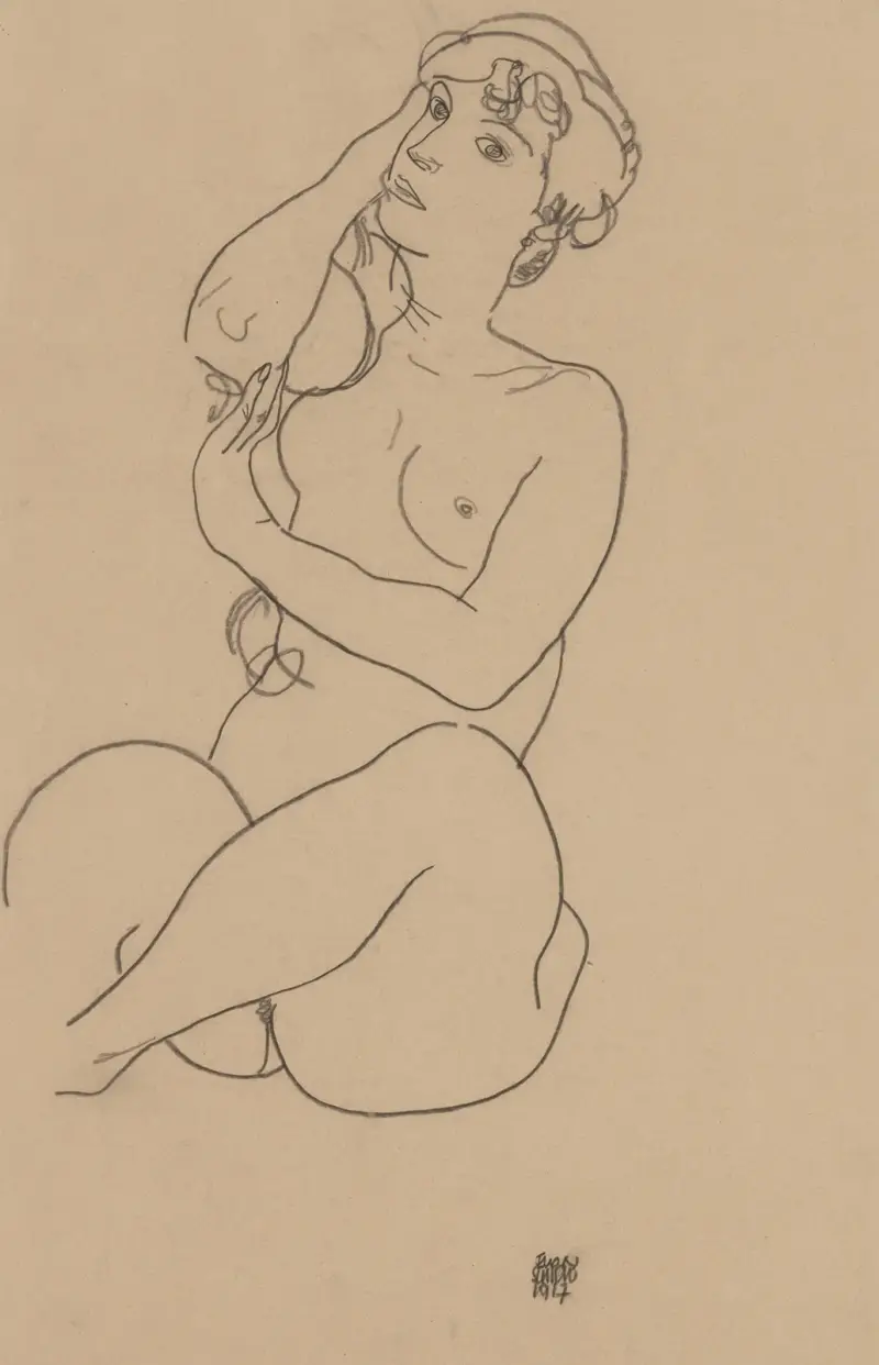 Nude av Egon Schiele