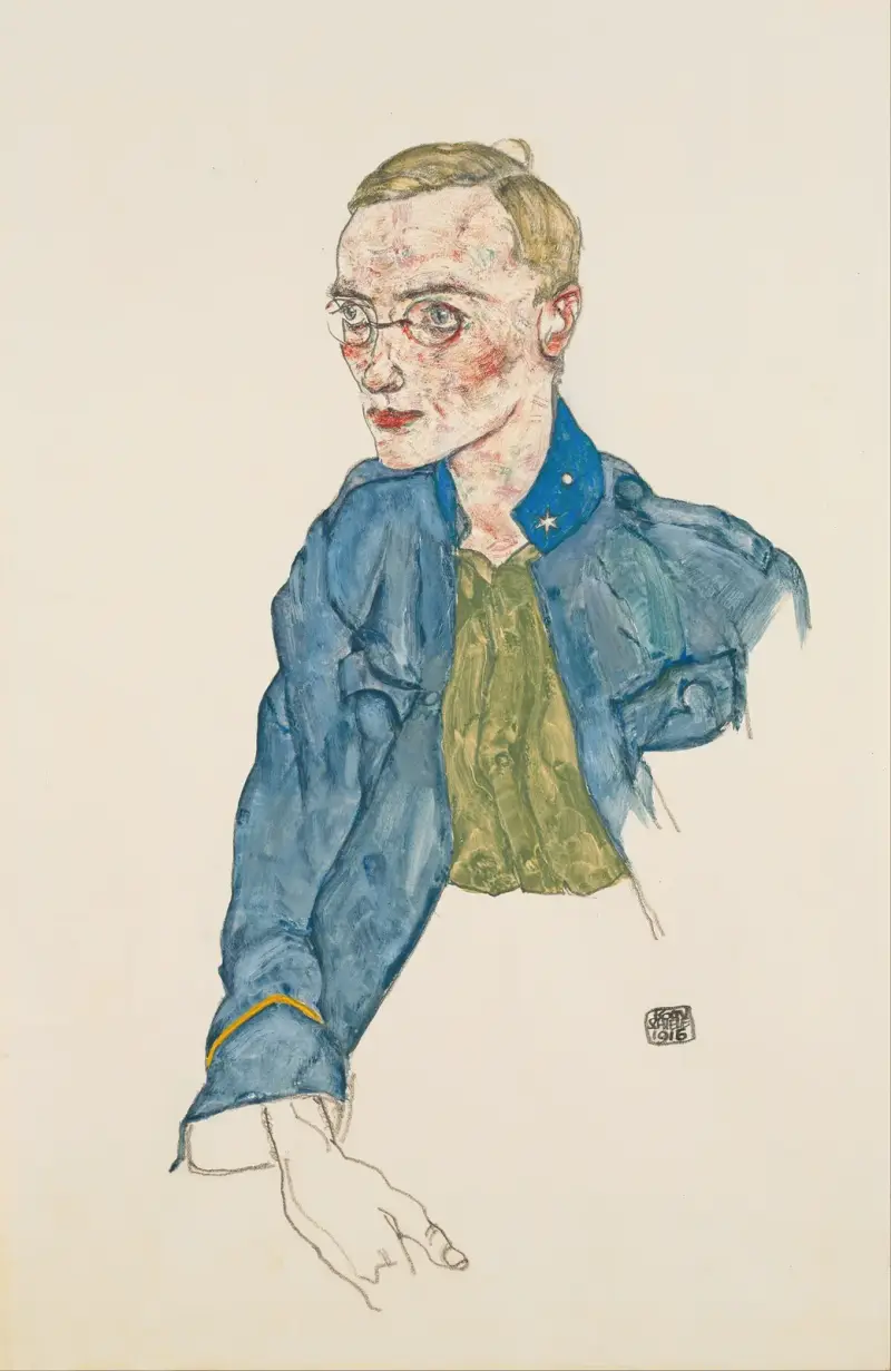One-Year Volunteer Lance-Corporal av Egon Schiele