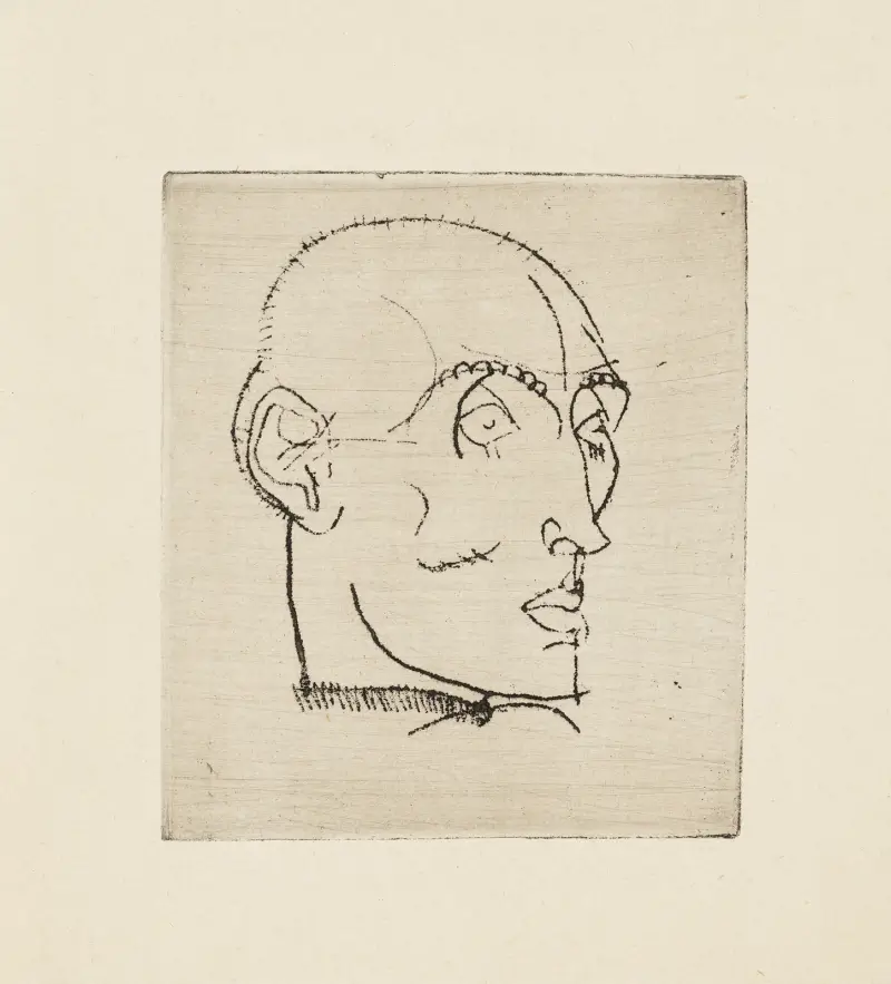 Porträtt av en man av Egon Schiele