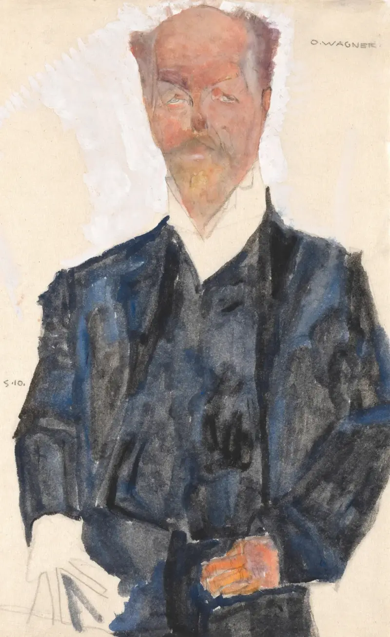 Porträt Otto Wagner von Egon Schiele