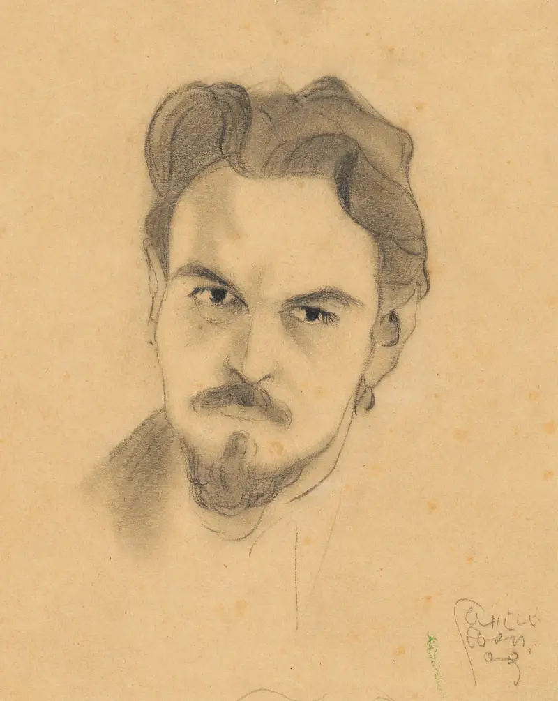 Porträtstudie Anton Peschka von Egon Schiele