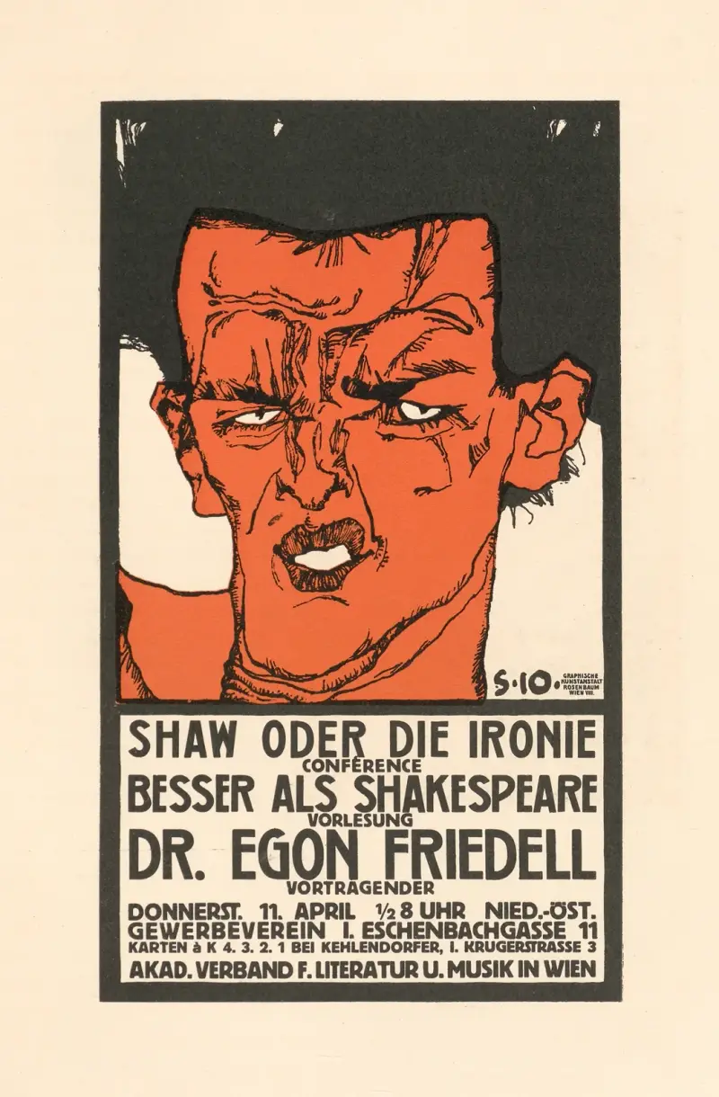 Shaw oder die Ironie, Vorlesung Dr. Egon Friedell av Egon Schiele