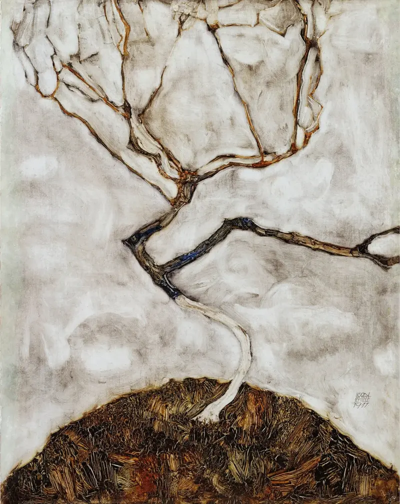 Small Tree in Late Autumn av Egon Schiele