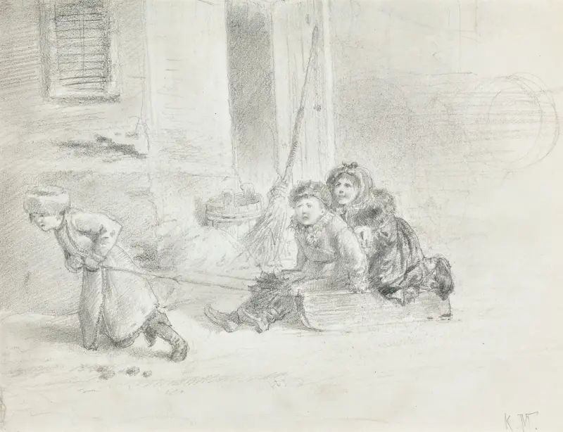Children av Konstantin Egorovich Makovsky