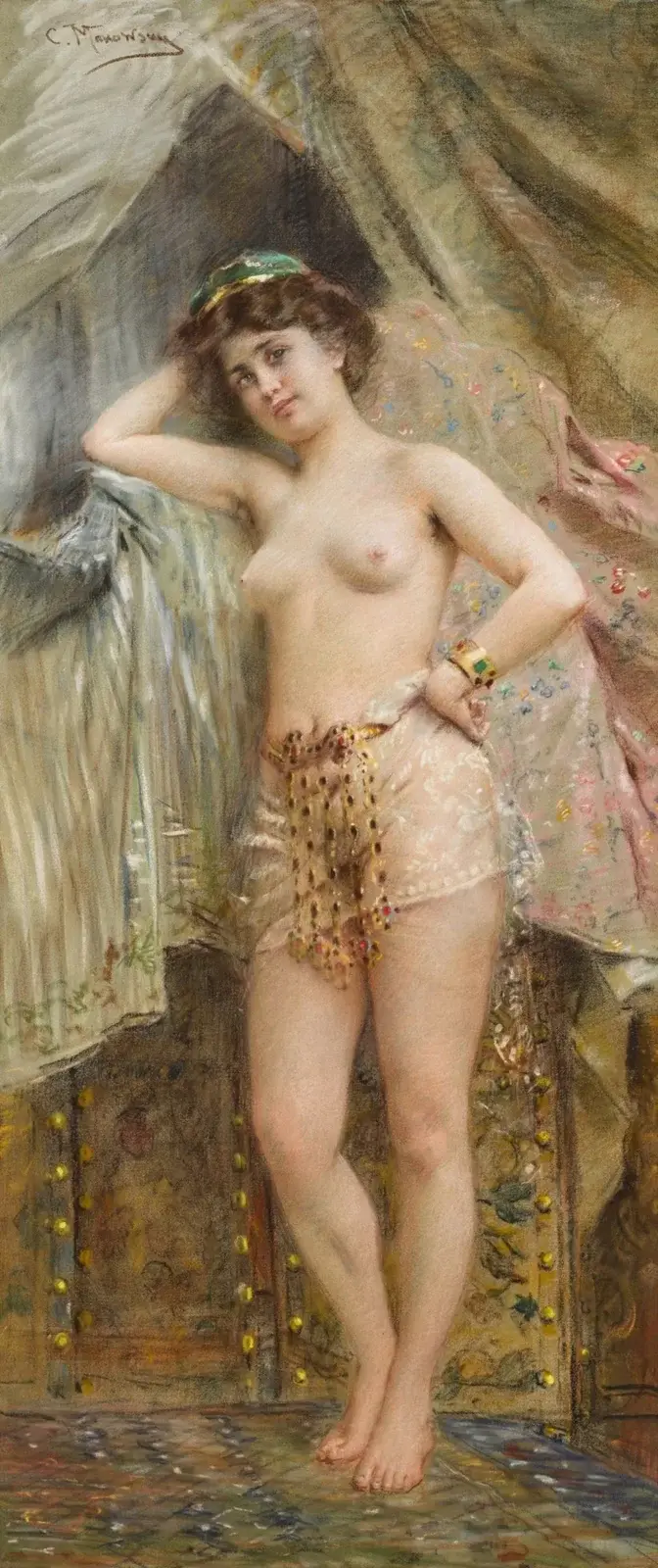 Odalisque av Konstantin Egorovich Makovsky