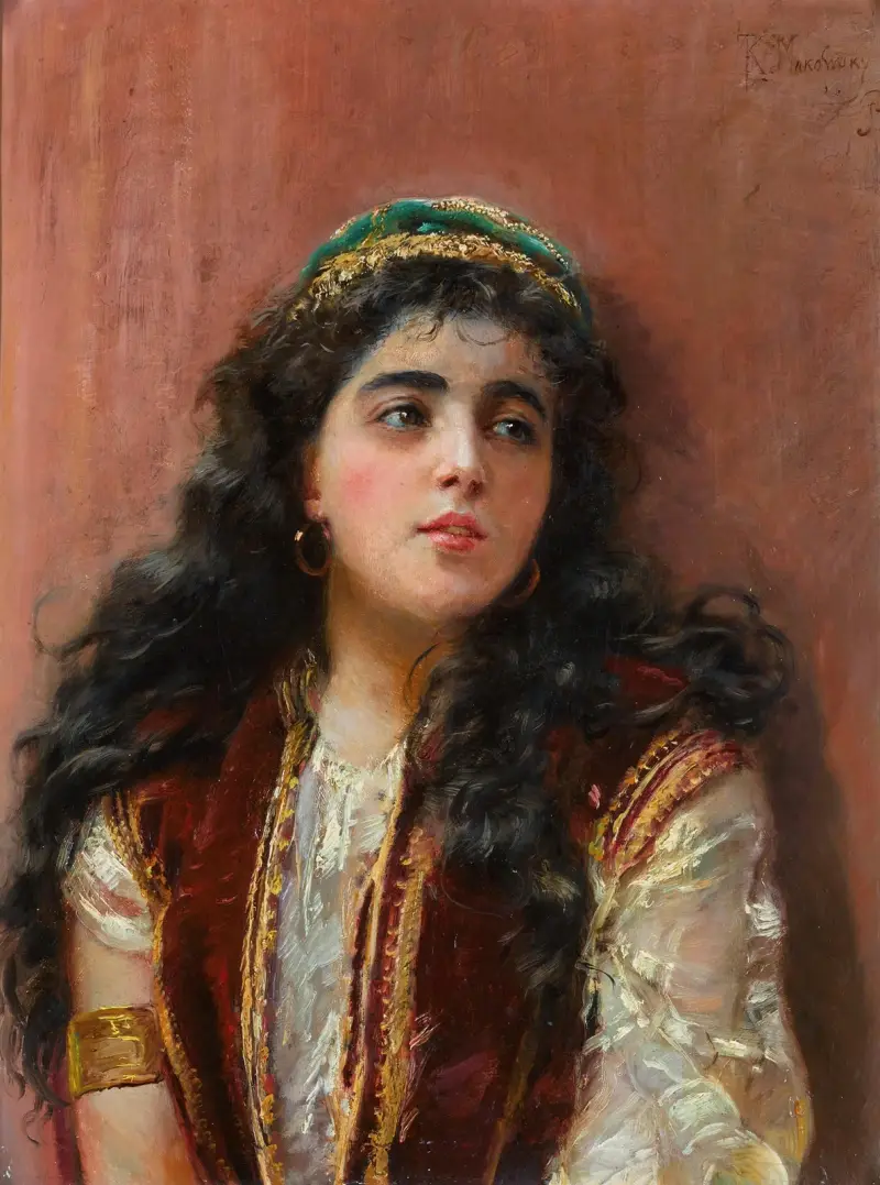 Türkisches Mädchen von Konstantin Egorovich Makovsky