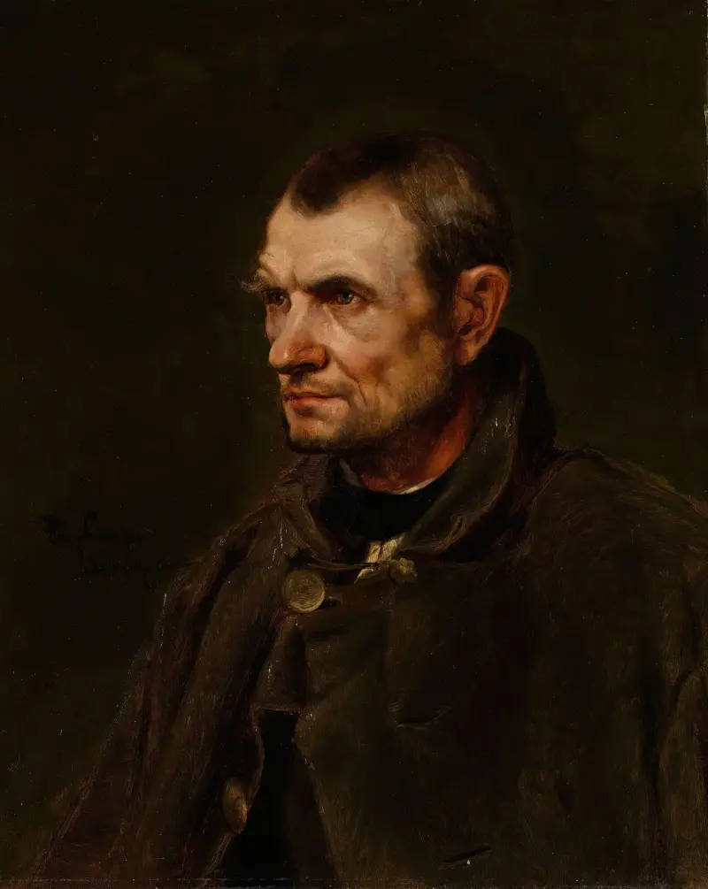 Figurstudie av bonden Florian Killian av Eilif Peterssen