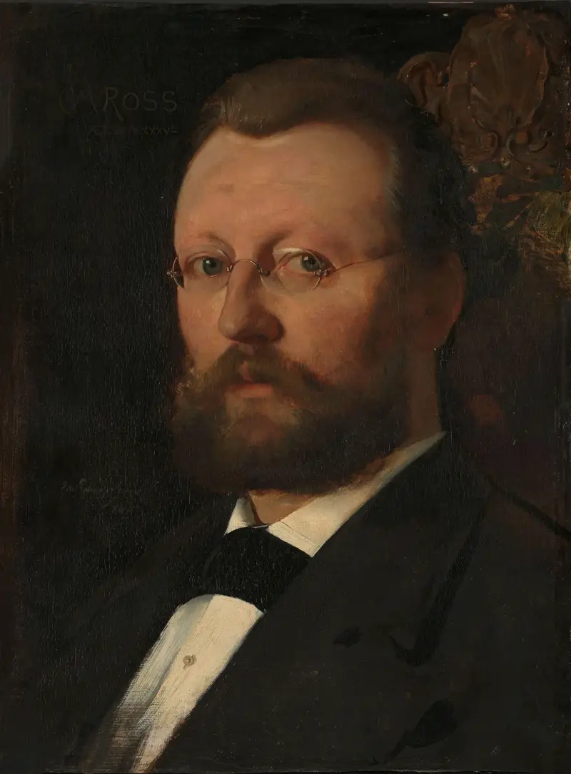 Porträtt av målaren Christian Meyer Ross av Eilif Peterssen