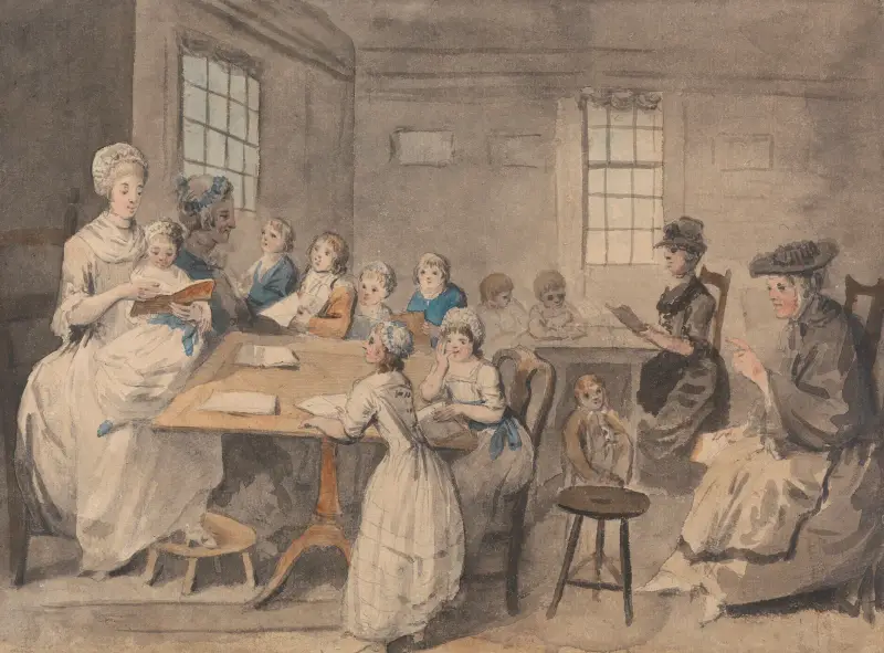 Lesestunde bei der Schulmeisterin von Elias Martin
