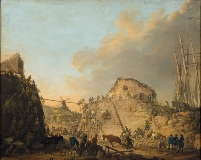 Dockan vid Sveaborg av Elias Martin