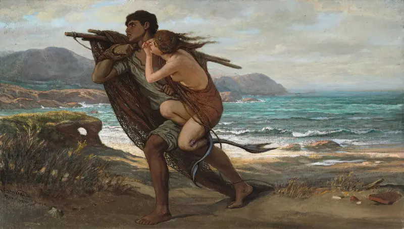 Fiskare och sjöjungfru av Elihu Vedder