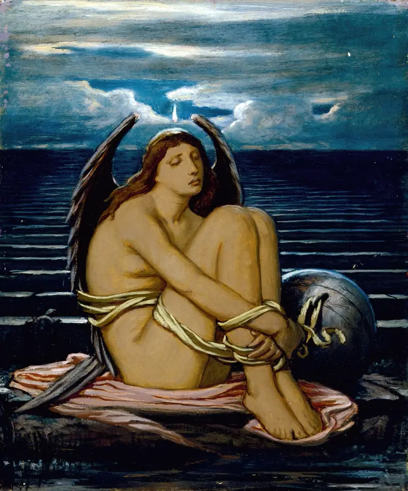 Själen i bojor av Elihu Vedder