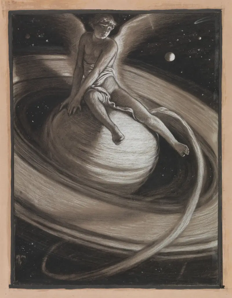 Der Thron des Saturn von Elihu Vedder