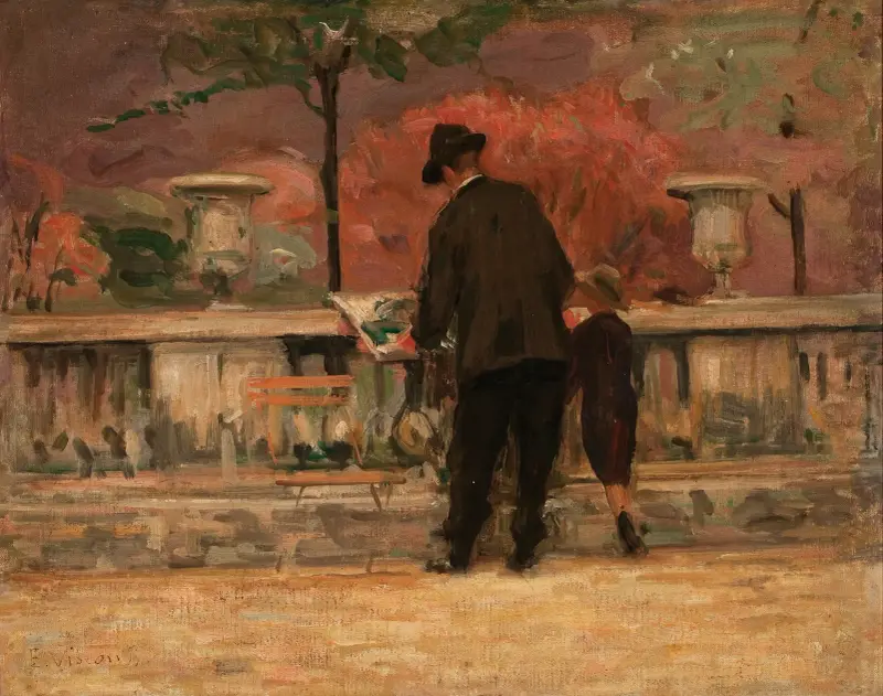 Jardim do Luxemburgo av Eliseu Visconti