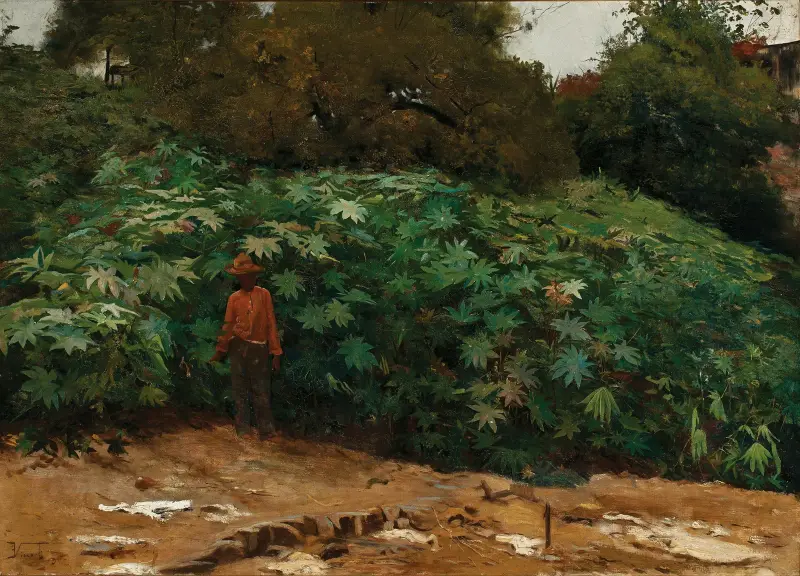 Ricinusväxter – Morro de São Bento av Eliseu Visconti